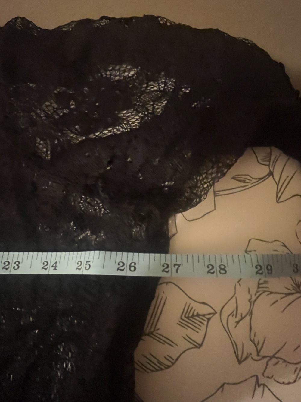 Sheer Black Lace Maxi Duster - 3X - Picture 5 of 8